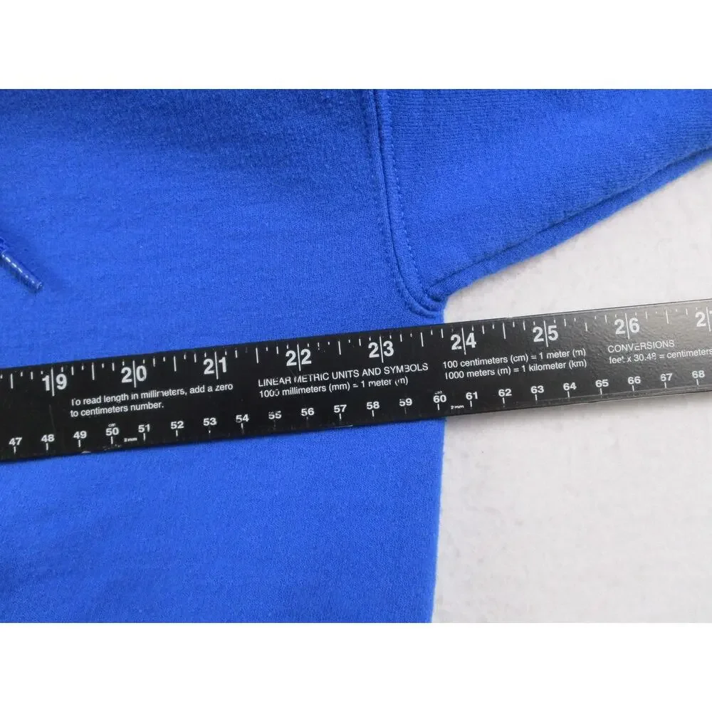 New York Giants Sweatshirt Mens Large Blue NFL Football Super Bowl XLVI Hoodie - Picture 7 of 9